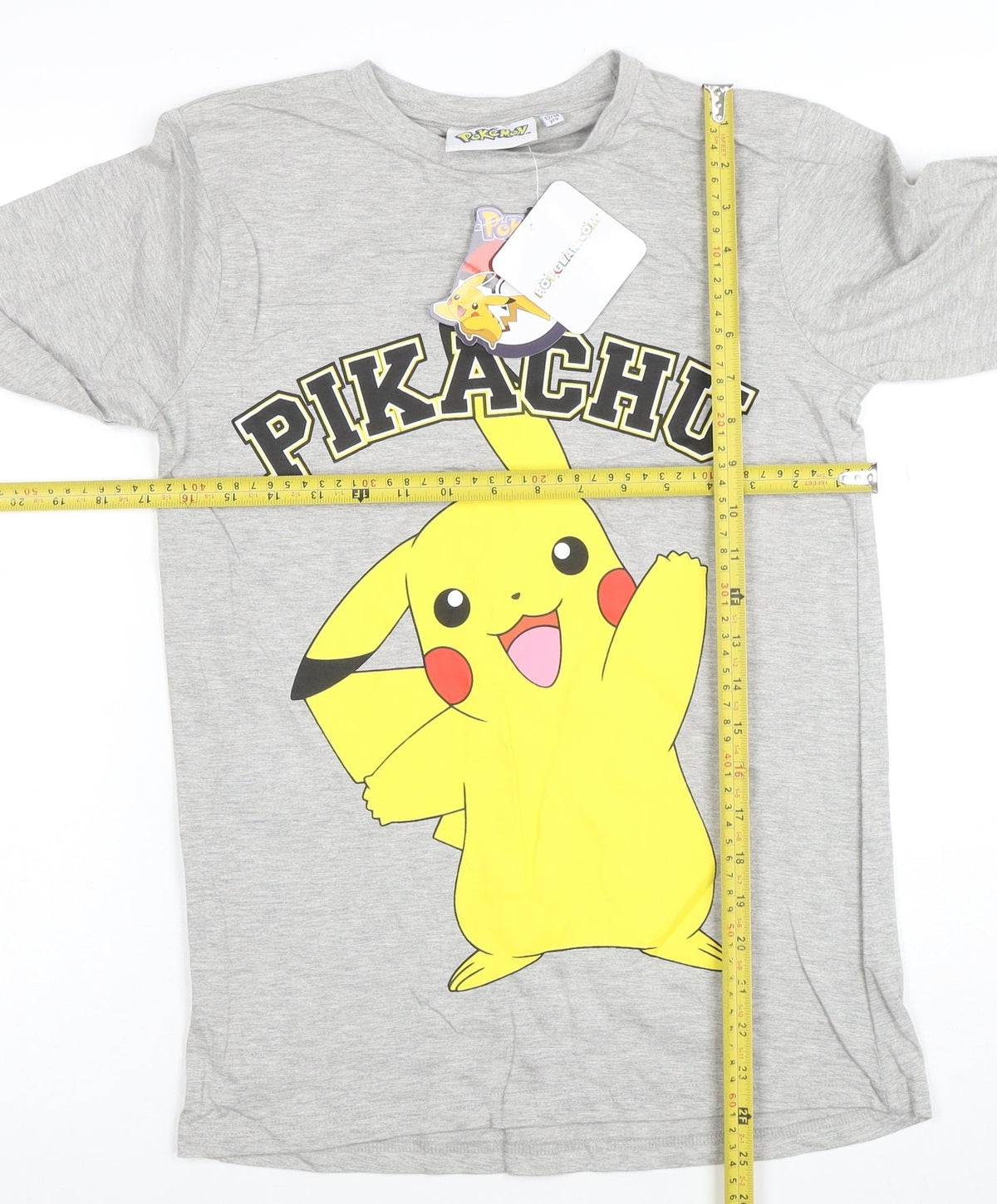 Pokémon Boys Grey Pikachu Long Sleeve T-Shirt 13-14 Years