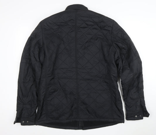 Barbour International Men’s Black XL Quilted Motorcycle Jacket