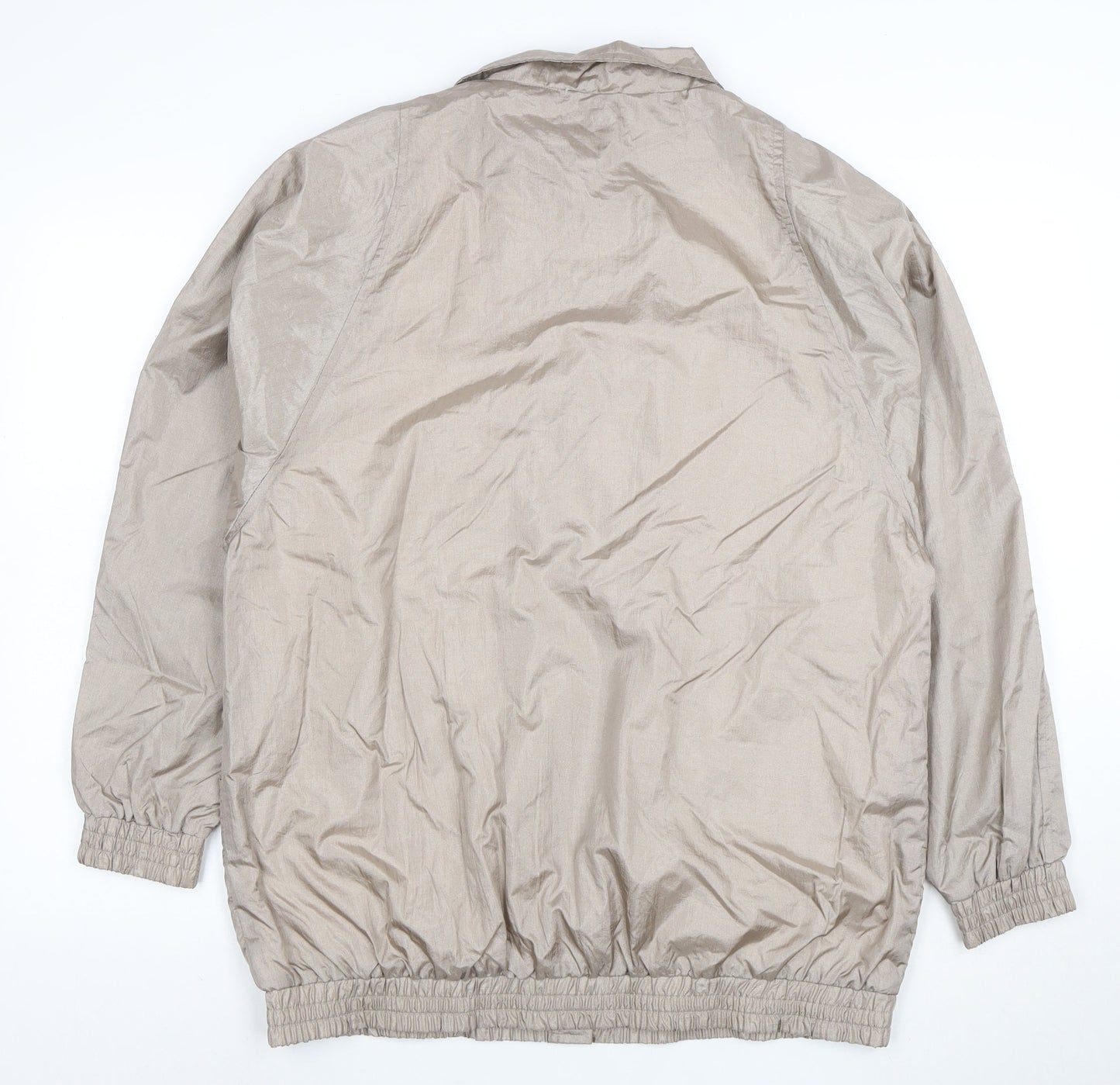 Haband Women Beige L Lightweight Nylon Lined Casual Jacket