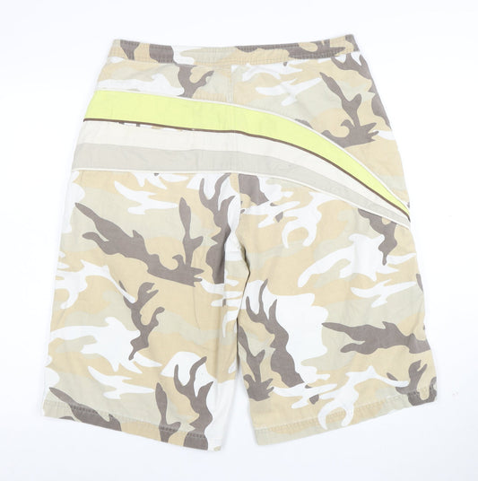 Reebok Mens Beige Camouflage Cargo Shorts XL Outdoor Style