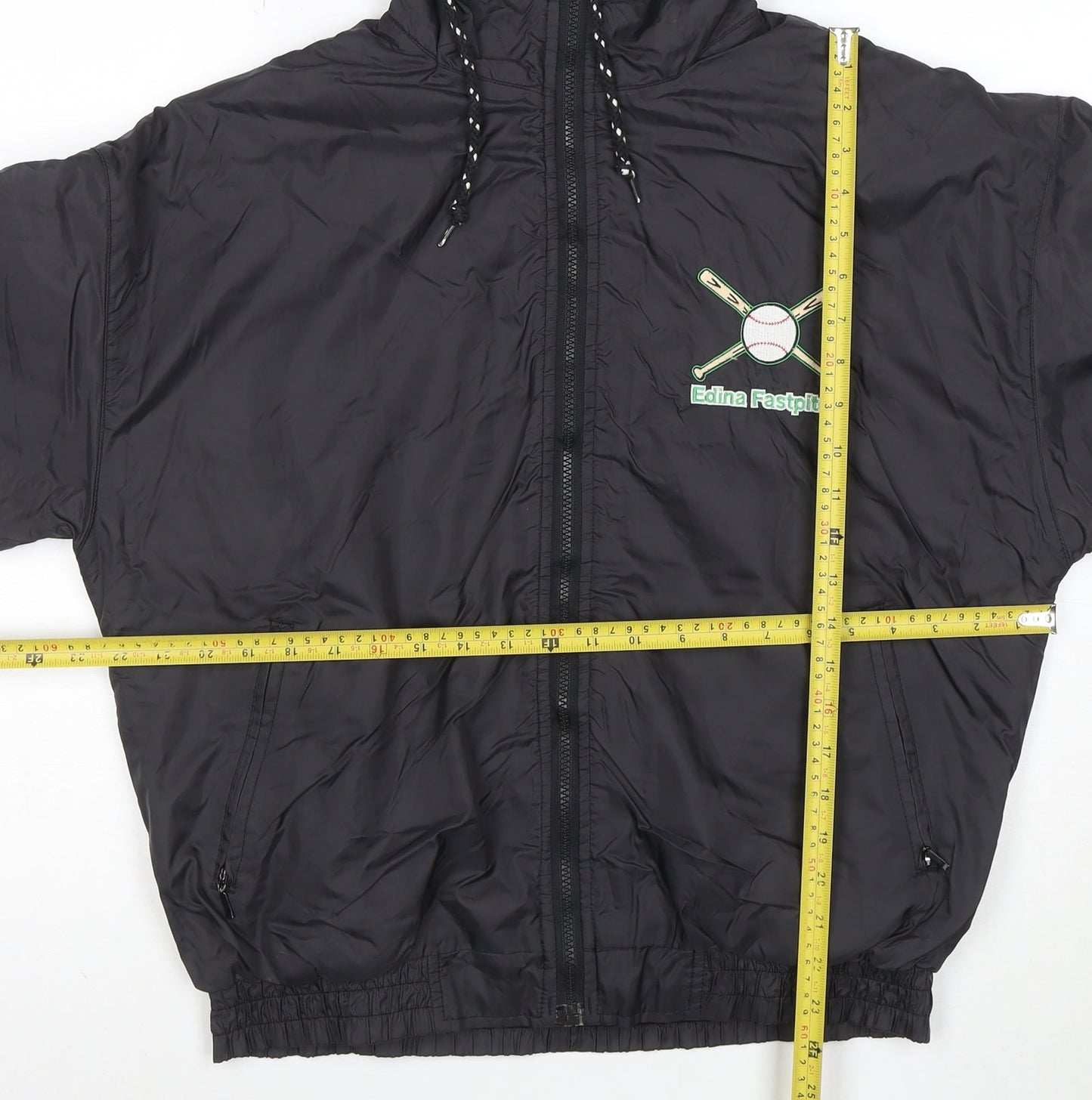 Holloway Women’s Black Hooded Windbreaker Jacket Size S