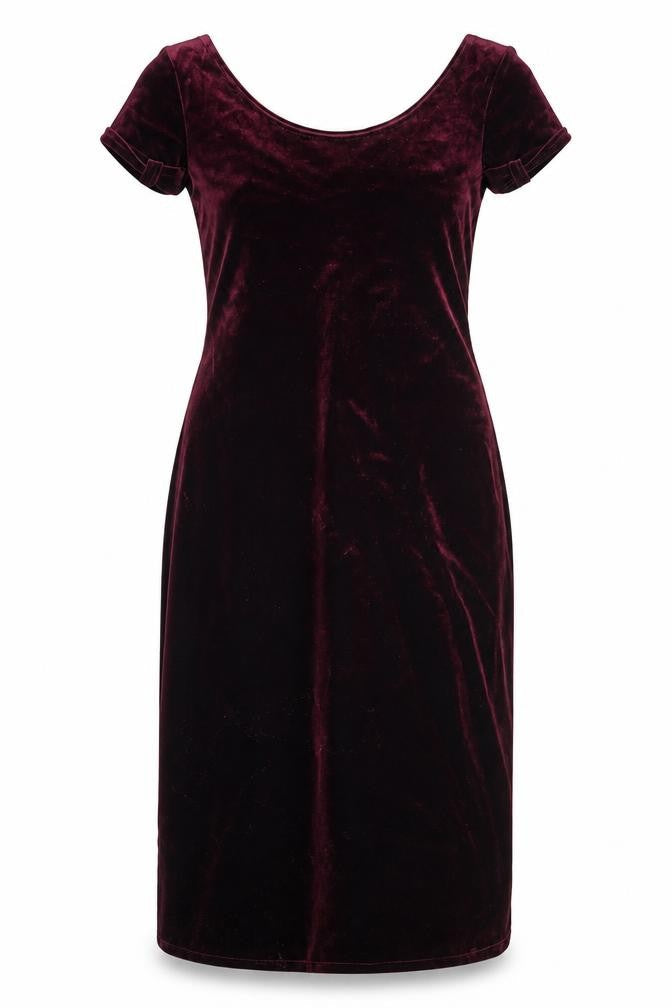 Scarlett Women's Red Velvet Bodycon Dress Size 12 Sleeveless