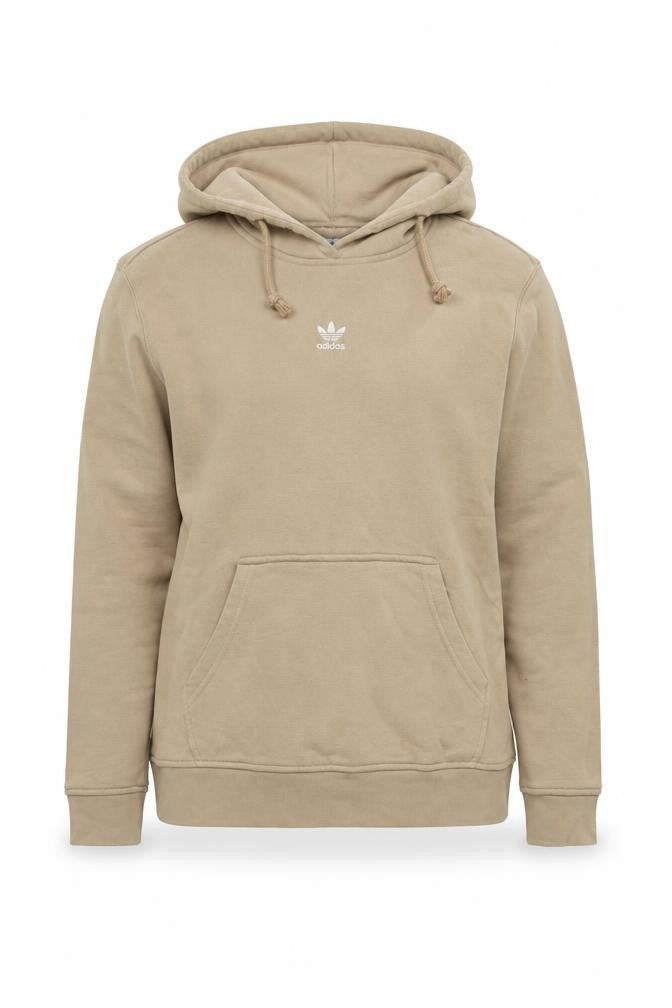 Adidas Womens Beige Pullover Hoodie Size 10 UK Cotton Blend Casual