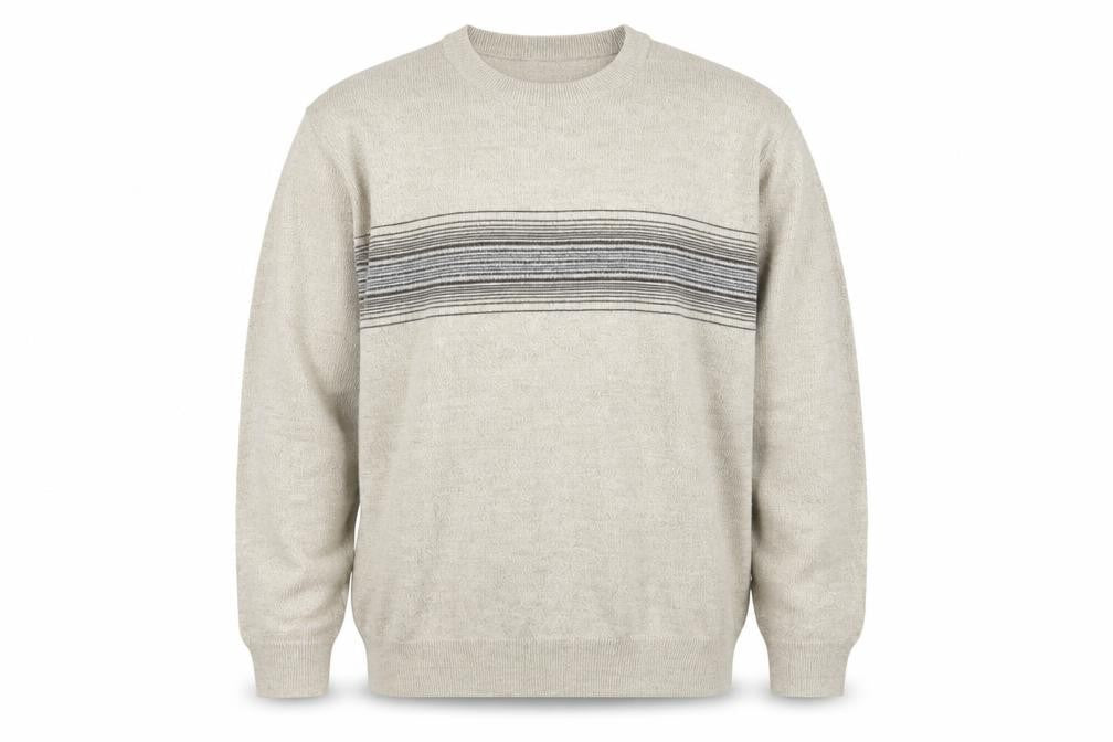 Dockers Men’s Beige 2XL Pullover Jumper Knit Crew Neck