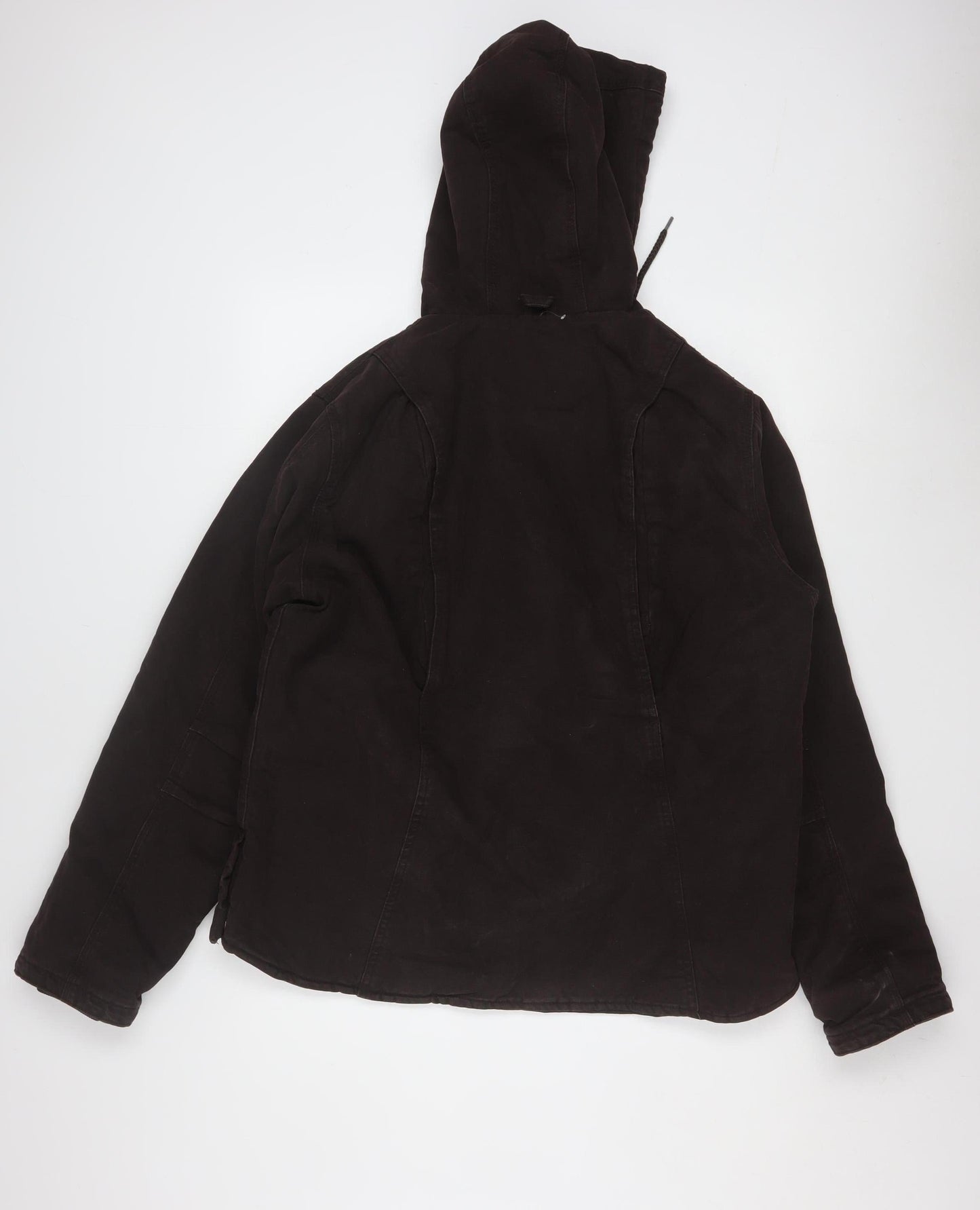 Berne Women's Brown L Hooded Lined Work Jacket Cotton Canvas