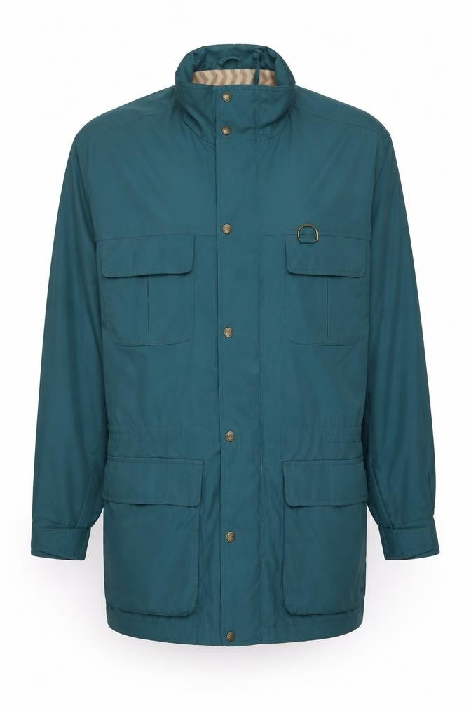 Eddie Bauer Men's Green Parka Jacket L Lined Water Resistant Casual