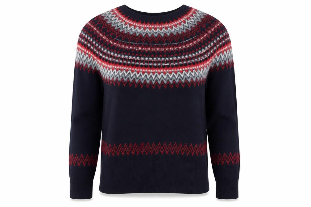 Tommy Hilfiger Womens Multicoloured Fair Isle Knit Jumper Size L