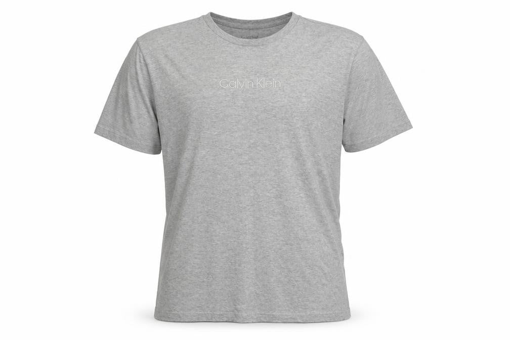 Calvin Klein Men's Grey Crew Neck Cotton Blend T-Shirt M