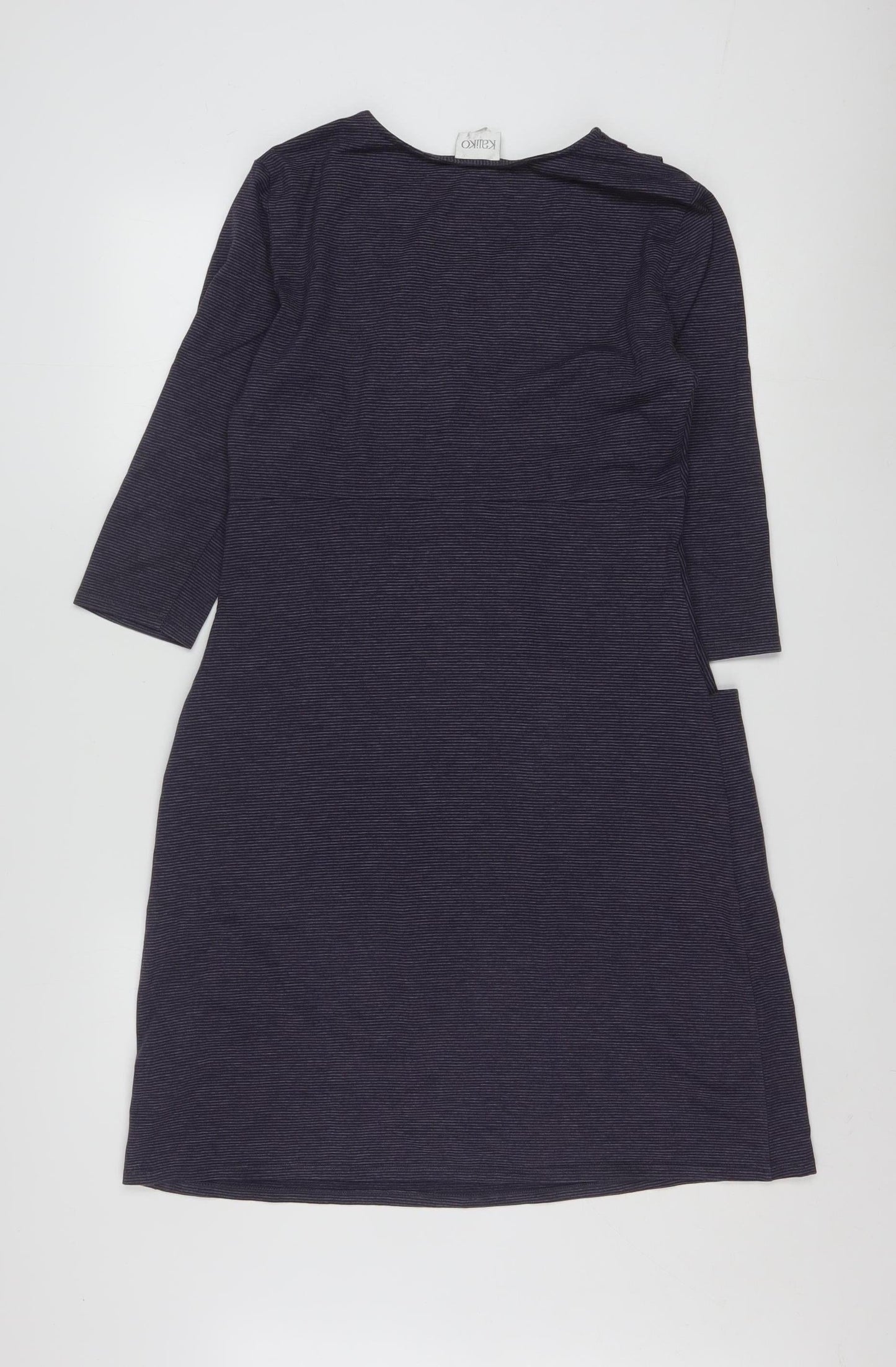 Kaliko Women's Blue Knee Length A-Line Dress Size 10