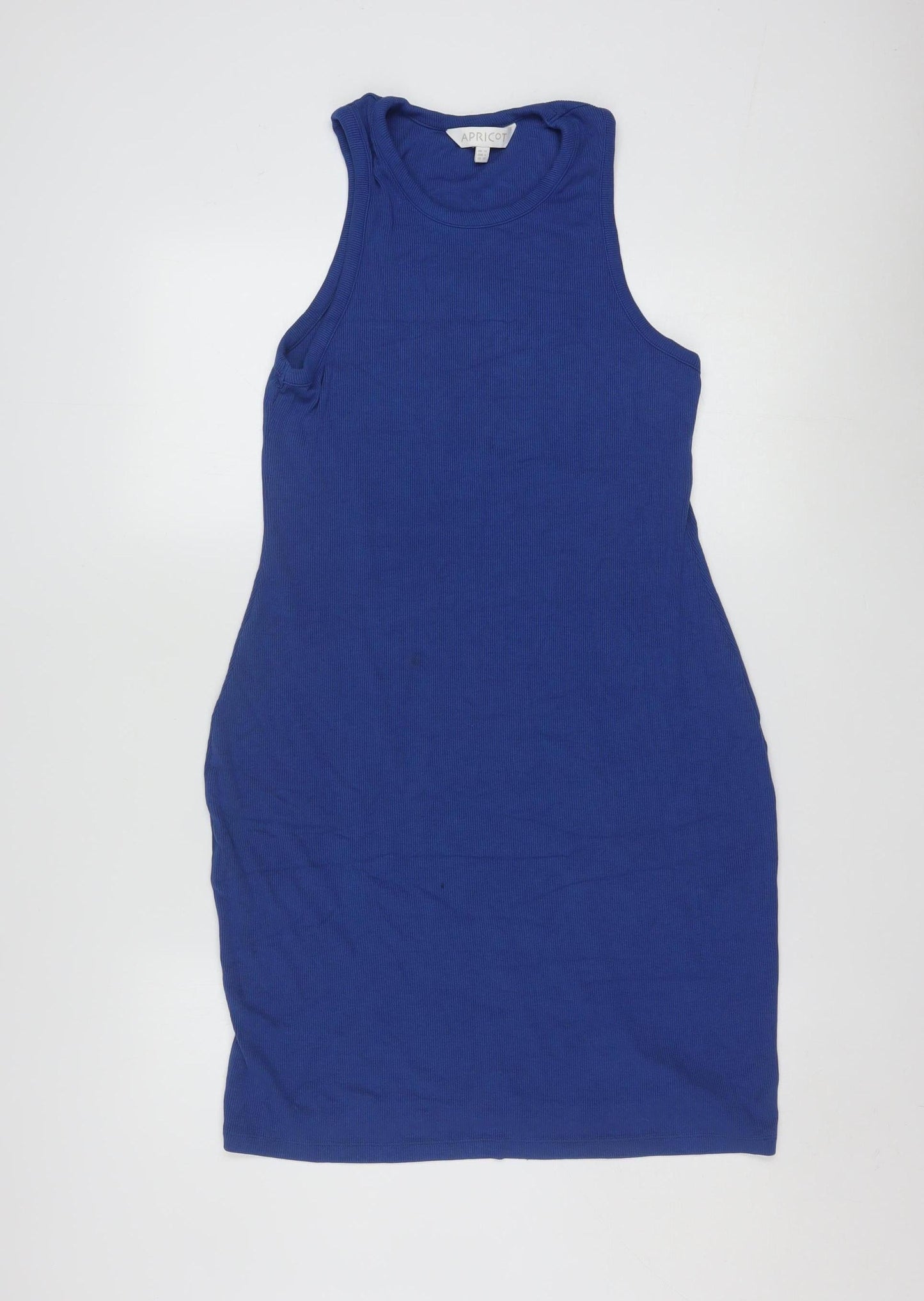 Apricot Women's Blue Sleeveless Bodycon Knit Dress Size 14