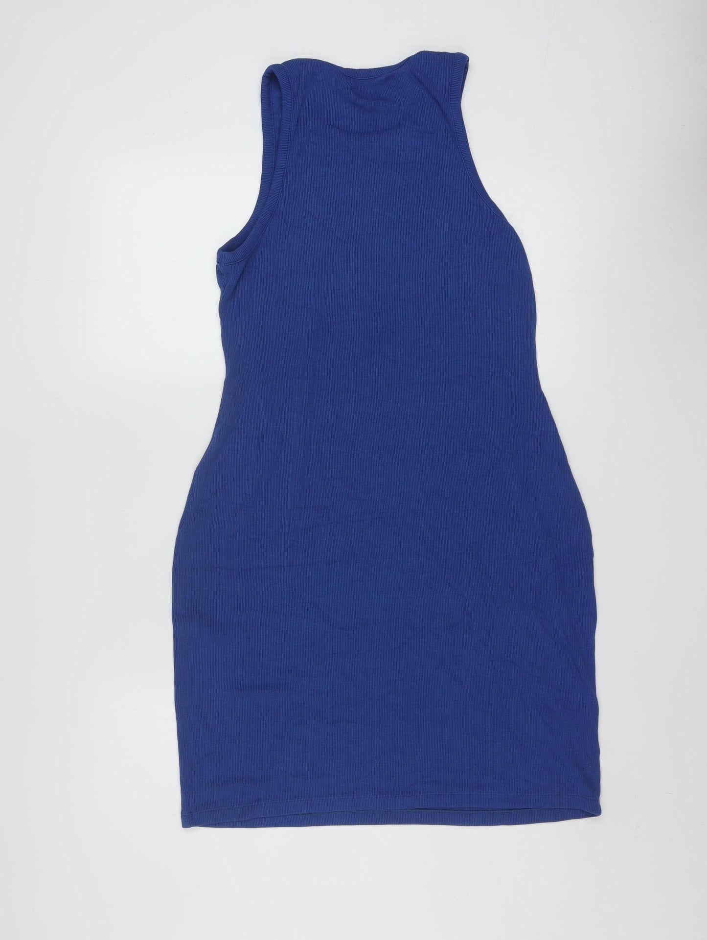 Apricot Women's Blue Sleeveless Bodycon Knit Dress Size 14