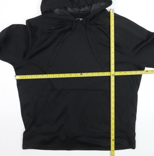 Champion Men’s Black Pullover Hoodie L Duo Dry Moisture Wicking