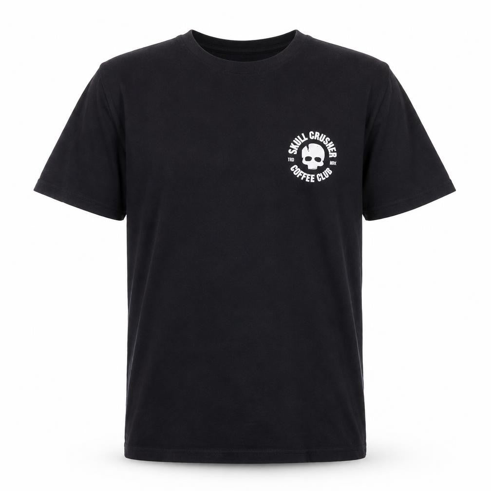 Next Level Men’s Black Skull Crusher Coffee Club Graphic T-Shirt M