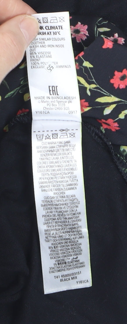 Marks and Spencer Womens Multicoloured Floral Blouse Size 16