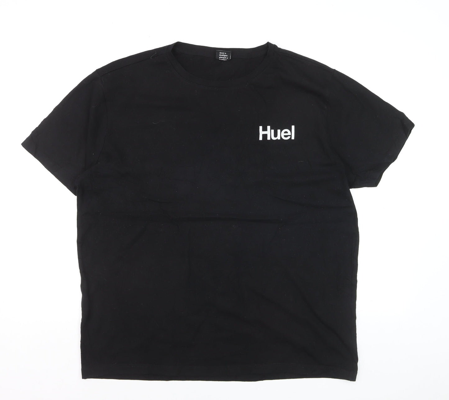 Huel Men's Black 2XL Short Sleeve Cotton Crew Neck T-Shirt