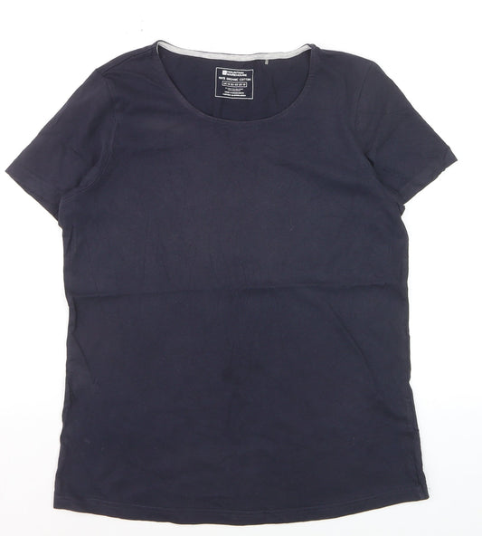 Mountain Warehouse Women’s Blue Cotton Crew Neck T-Shirt Size 14