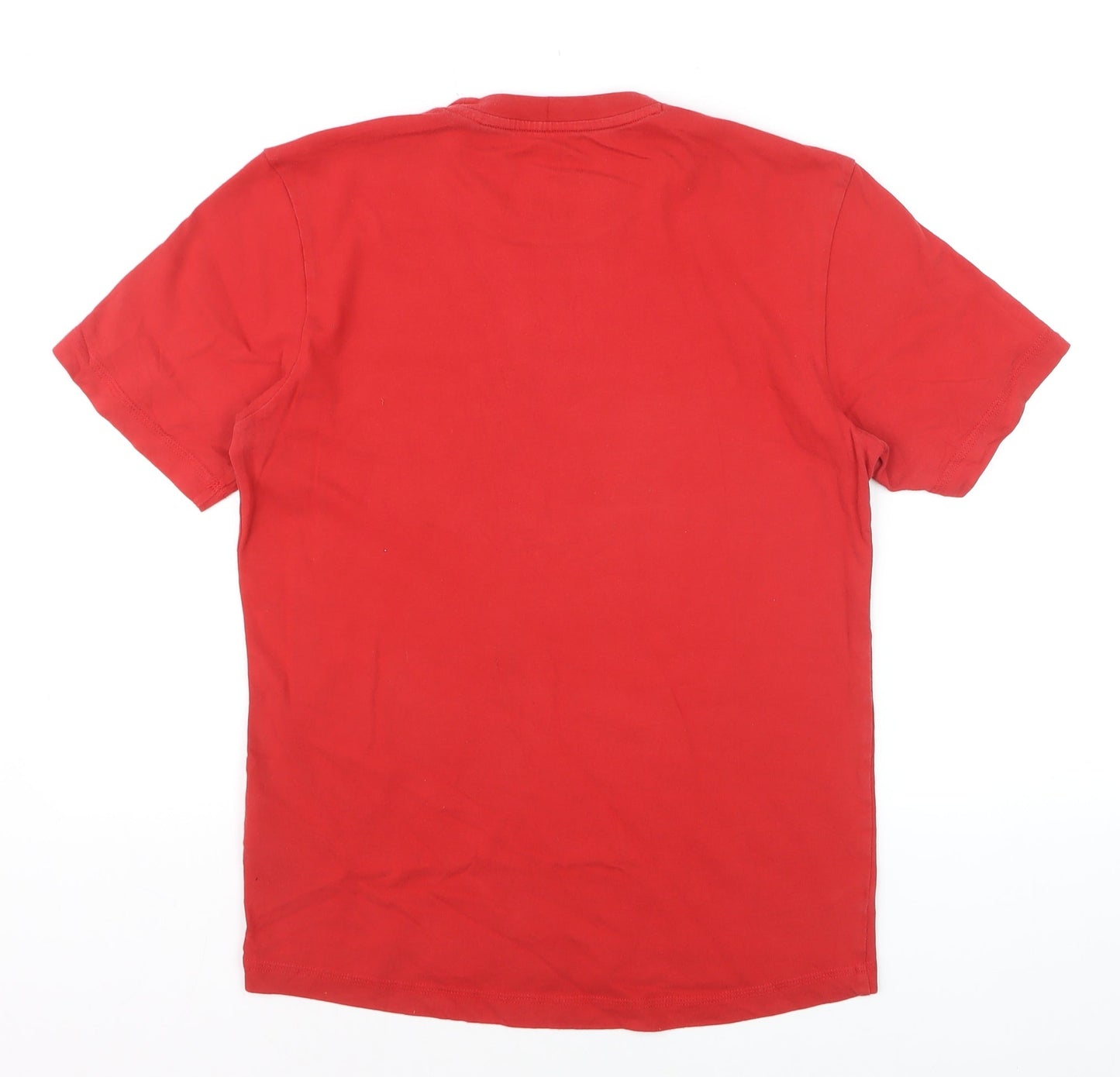 Adidas Men's Red Performance Essentials Logo T-Shirt Size S