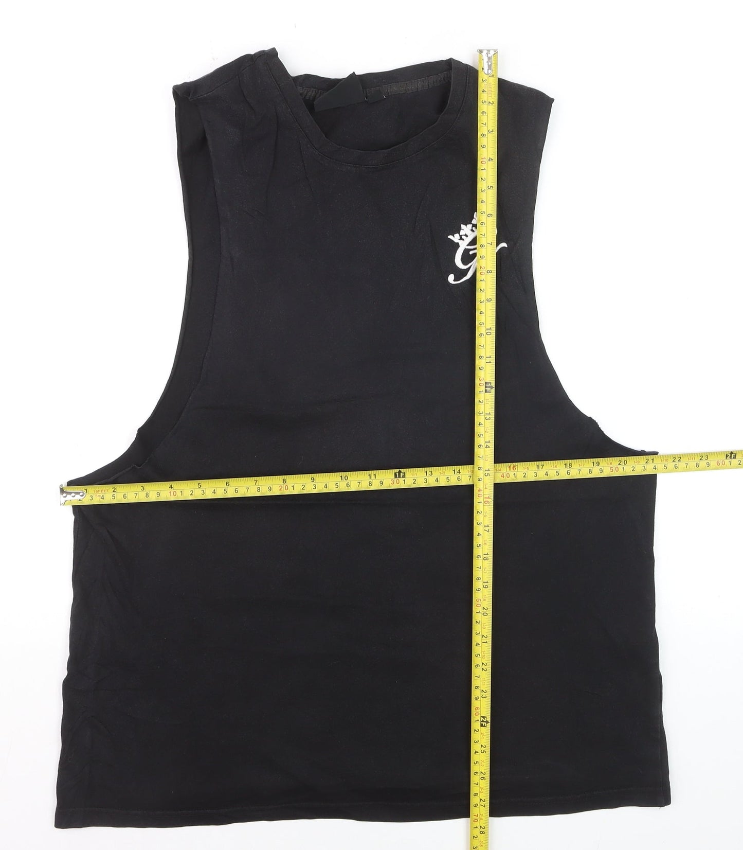 Gym King Men's Black Tank Top Medium Athletic Fit Activewear