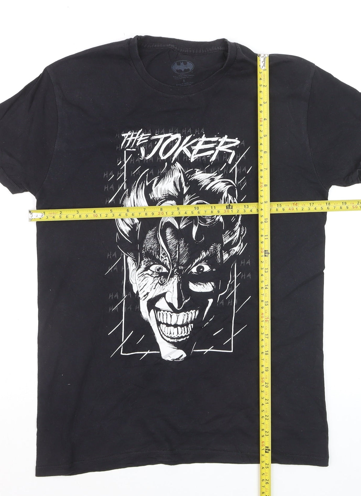 Batman Joker Black Cotton Graphic Men's Small T-Shirt