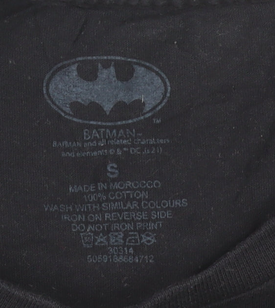 Batman Joker Black Cotton Graphic Men's Small T-Shirt