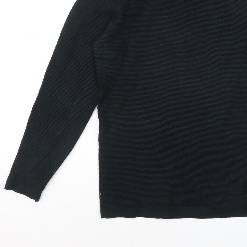 Additional view of ZARA Men Black S Knit Crew Neck Long Sleeve jumper