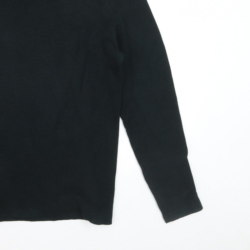 Additional view of ZARA Men Black S Knit Crew Neck Long Sleeve jumper