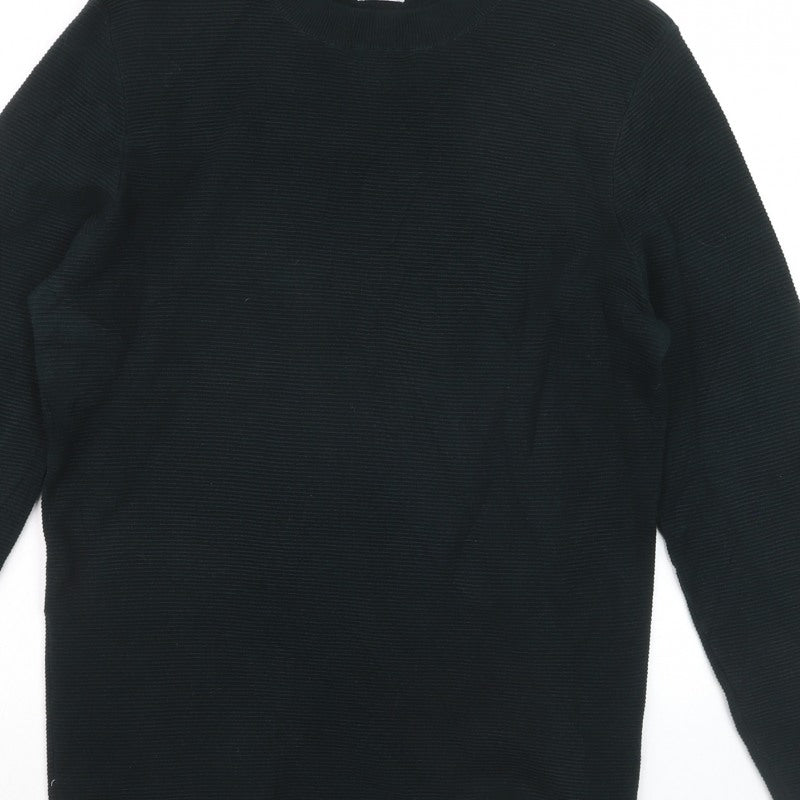 Additional view of ZARA Men Black S Knit Crew Neck Long Sleeve jumper