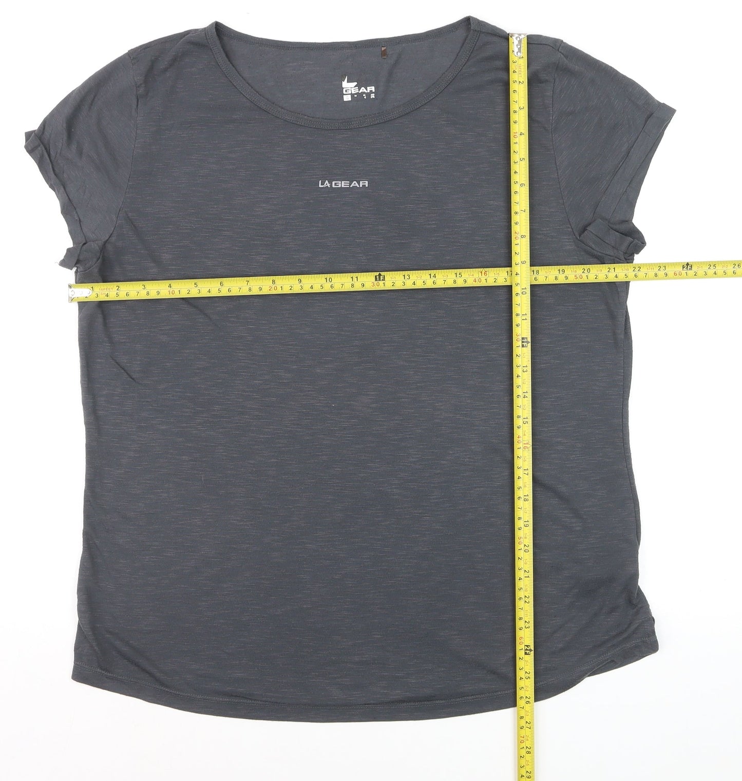 LA Gear Womens Grey Size 18 Lightweight Short Sleeve T-Shirt