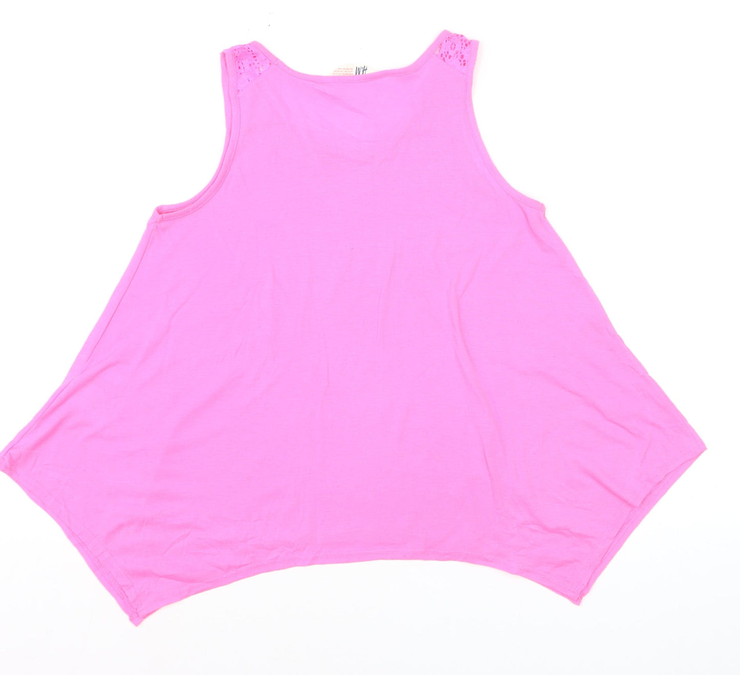 H&M Teens Pink Sleeveless Tank Top Size 12 Relaxed Fit