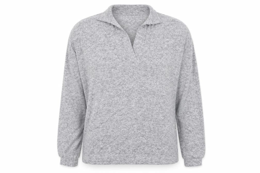 Dunelm Women's Grey Long Sleeve Pullover Sweatshirt UK 12 Classic Fit