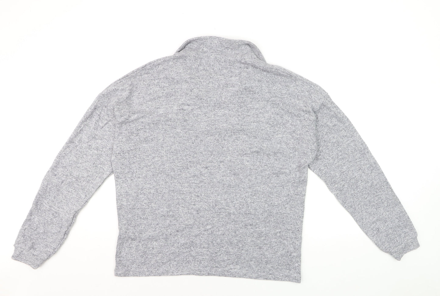 Dunelm Women's Grey Long Sleeve Pullover Sweatshirt UK 12 Classic Fit