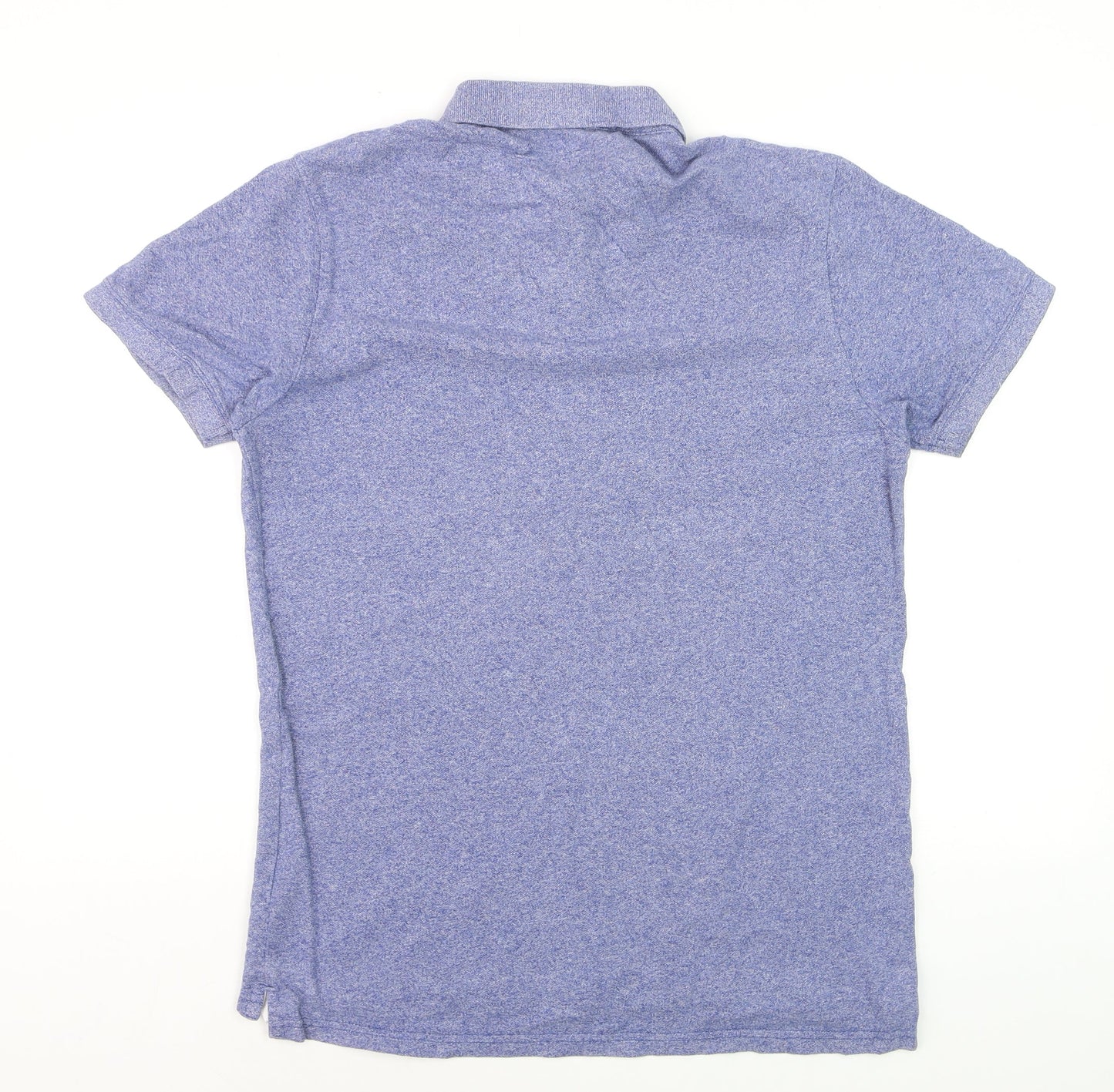 Jack Wills Men's Blue Cotton Short Sleeve Polo Shirt M