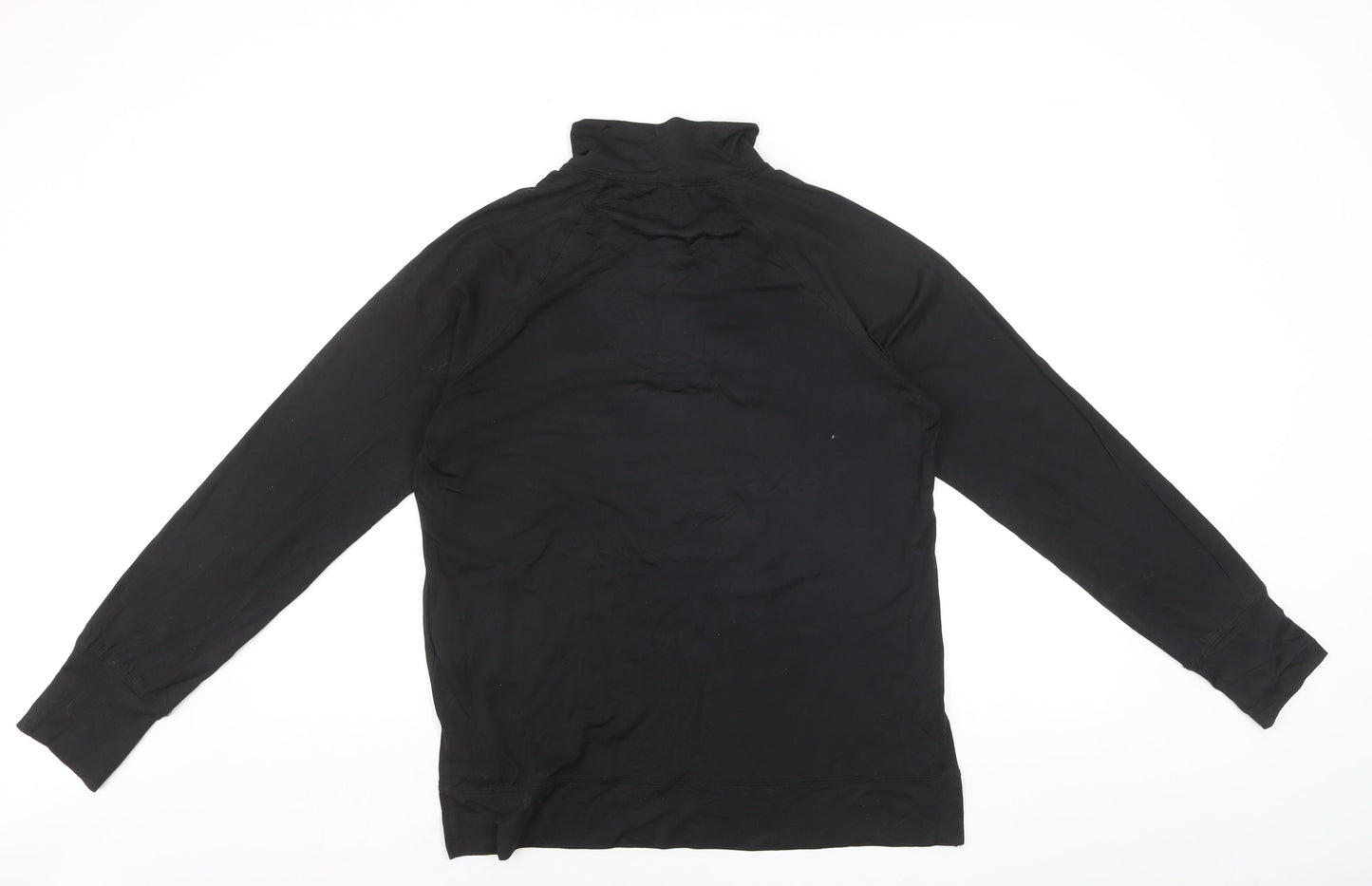 Next Active Women’s Black 1/2 Zip Pullover Sweatshirt Size 14 Polyester Blend
