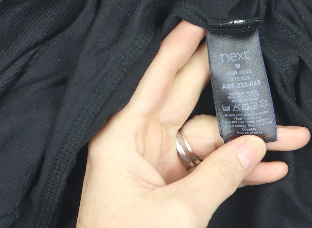 Next Active Women’s Black 1/2 Zip Pullover Sweatshirt Size 14 Polyester Blend