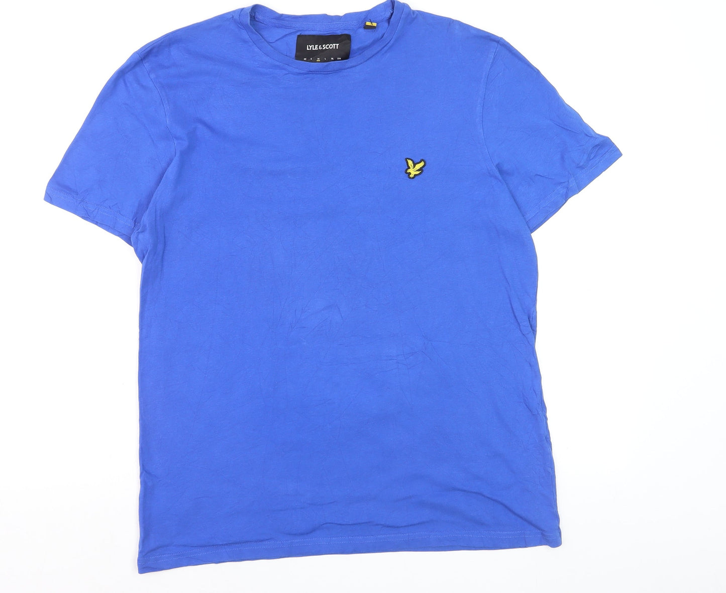 Lyle & Scott Men's Blue Crew Neck Cotton Short Sleeve T-Shirt Size M