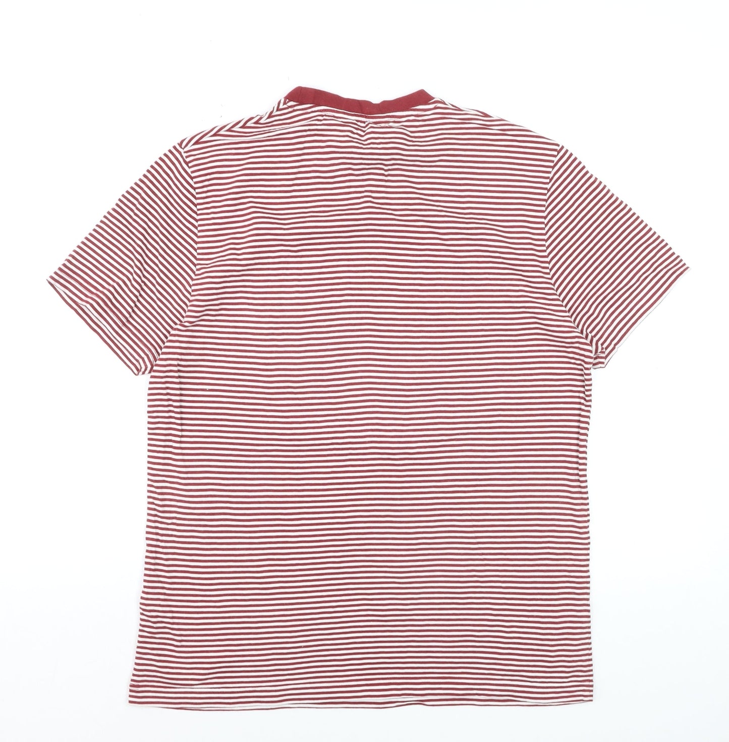 Penguin by Munsingwear Men's Red Striped Short Sleeve Polo M