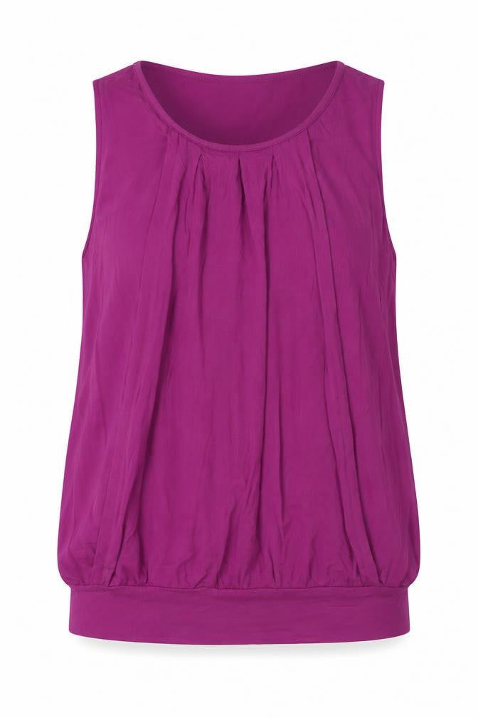 JoJo Maman Bébé Women's Purple Sleeveless Jersey Tank Top Size S