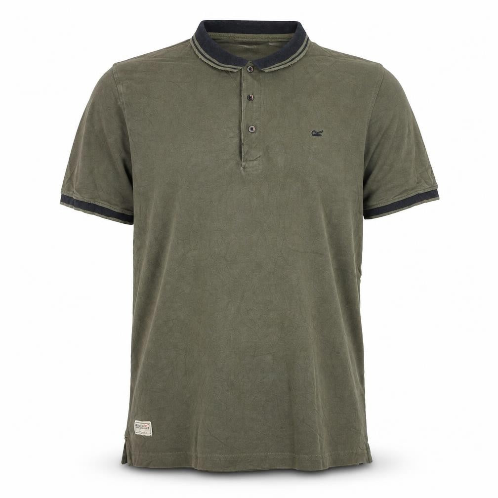 Regatta Men’s Green Cotton Polo Shirt L Casual Outdoor