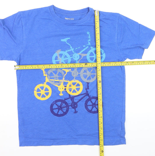 Gap Kids Boys Blue 12-13 Years Graphic Bike Print Cotton T-Shirt