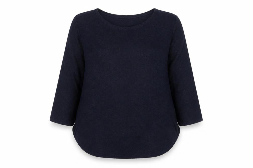 Apricot Women's Black Knit 3/4 Sleeve Basic Blouse S