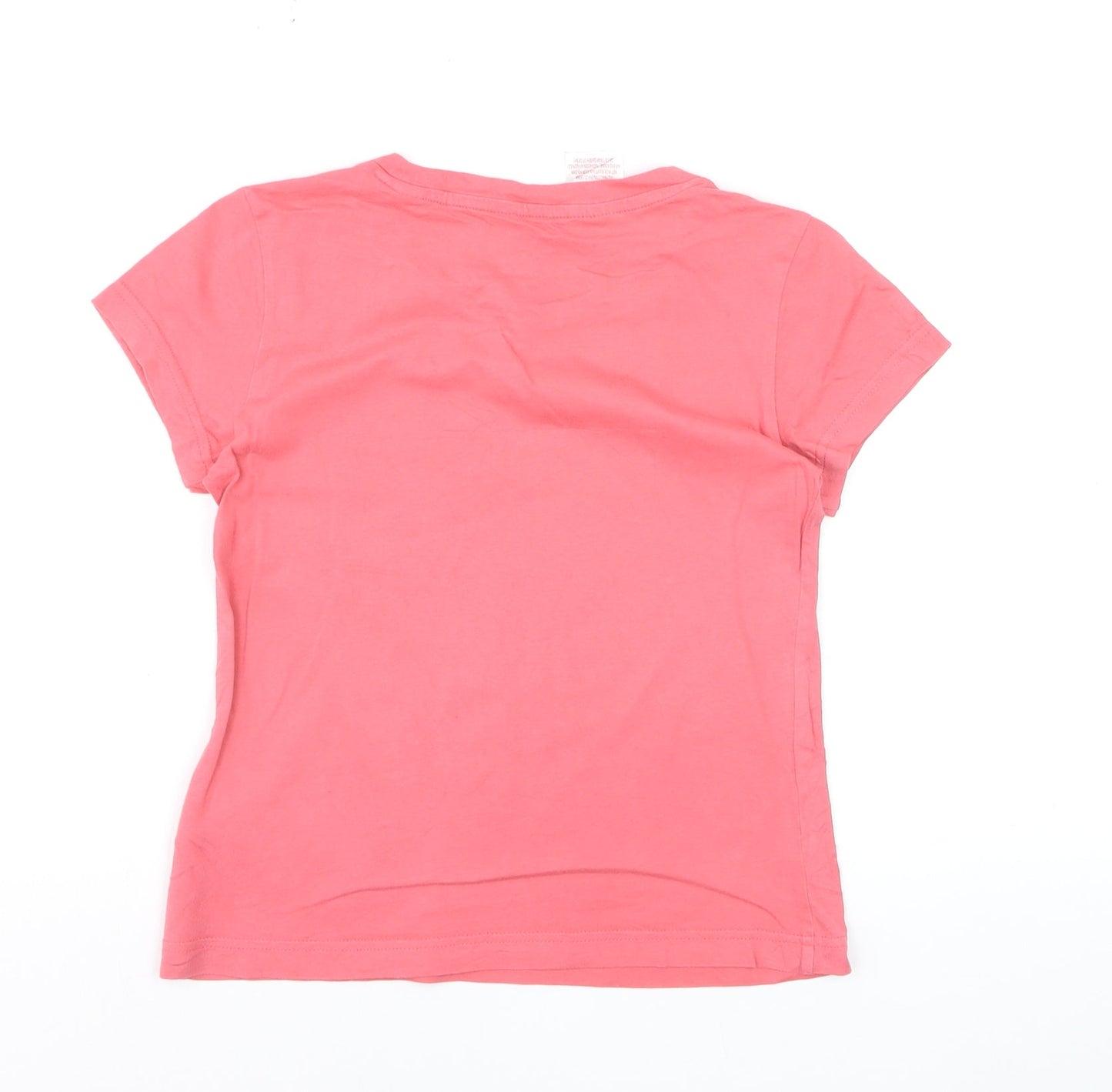 Adidas Womens Pink Basic T-Shirt M Short Sleeve Crew Neck