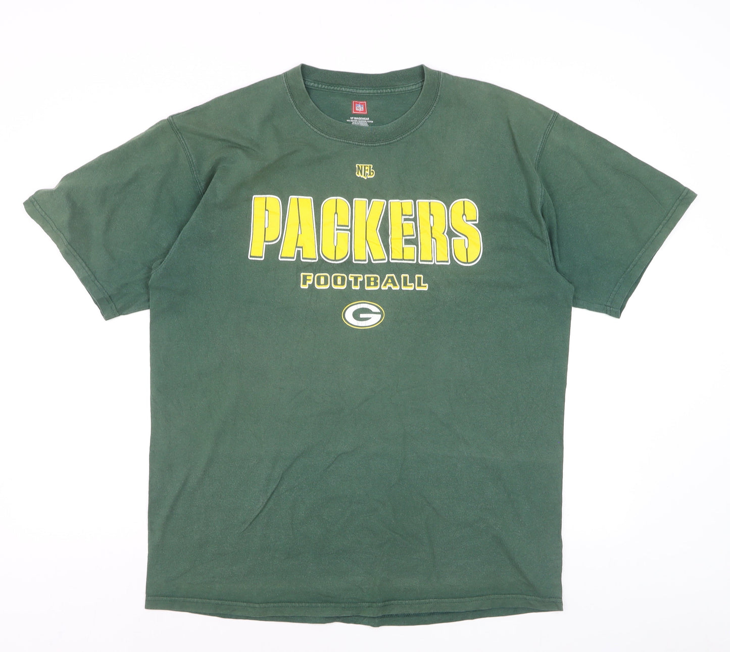 VF Imagewear Men’s Green Packers NFL Graphic Cotton T-Shirt Size L