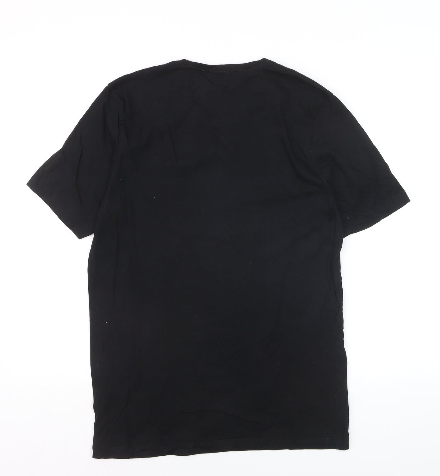 BOSS Men's Black Cotton Crew Neck Logo T-Shirt Size L
