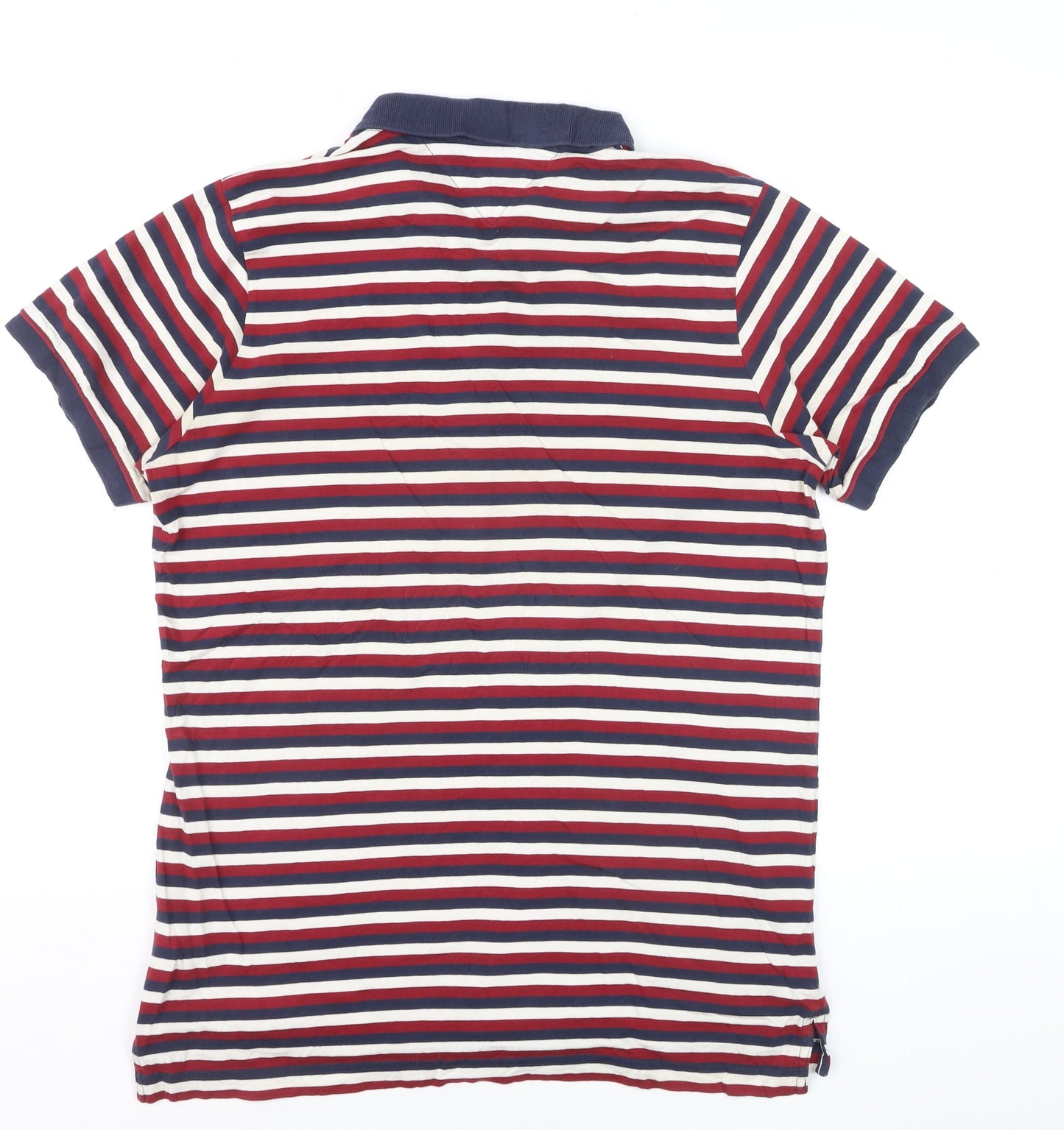 Hilfiger Denim Men's Multicoloured Striped Polo Shirt XL