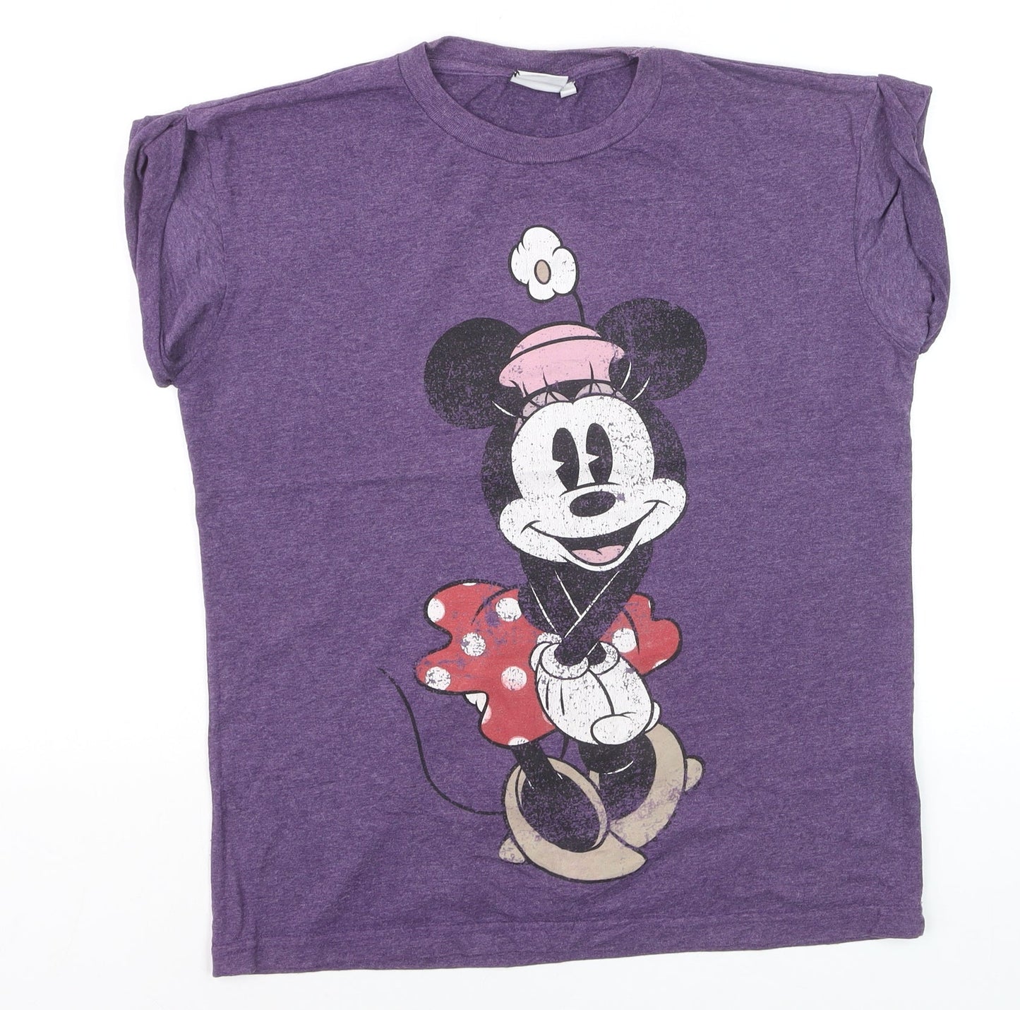Disney Women's Purple Minnie Mouse Graphic T-Shirt Size 10