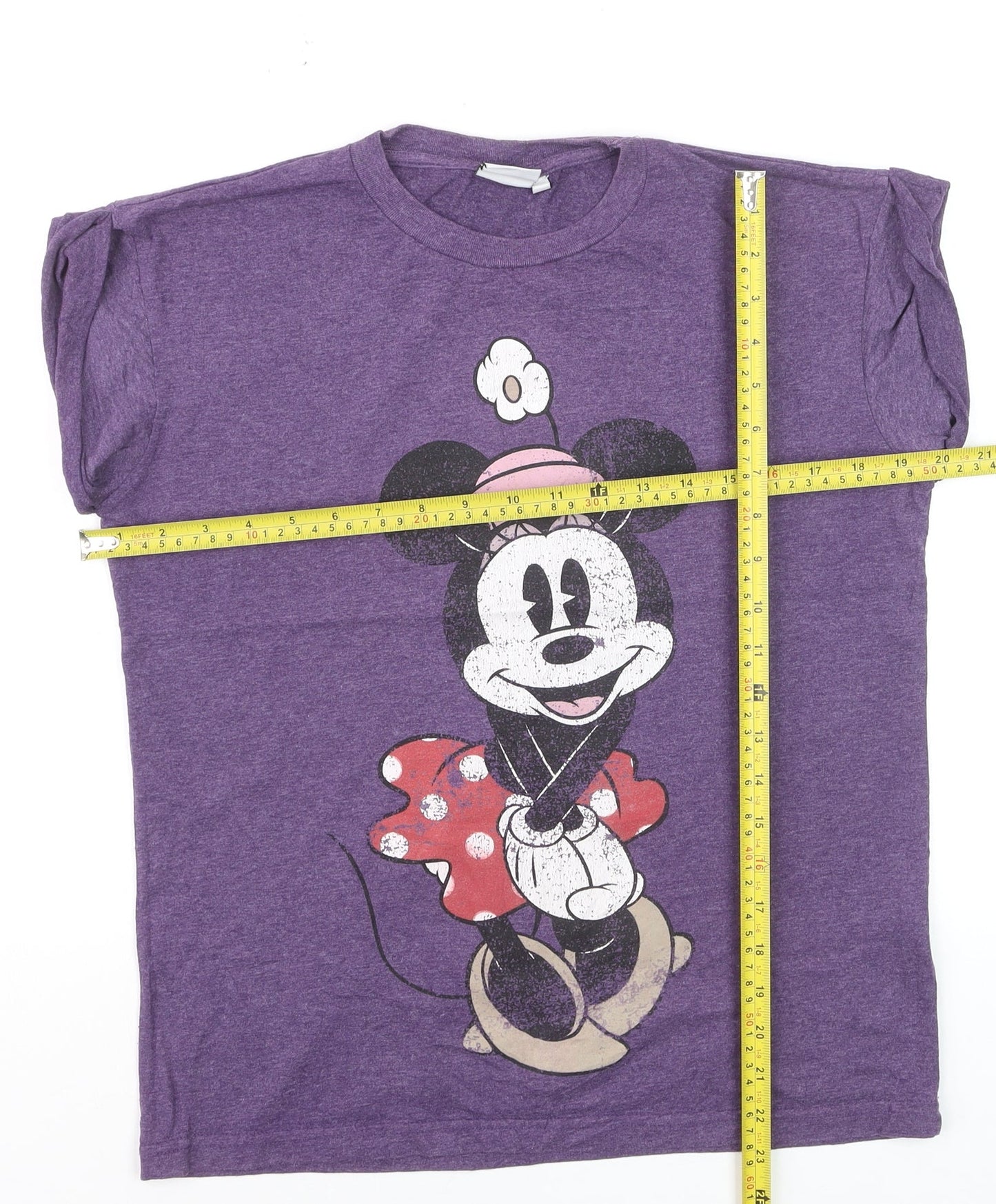 Disney Women's Purple Minnie Mouse Graphic T-Shirt Size 10