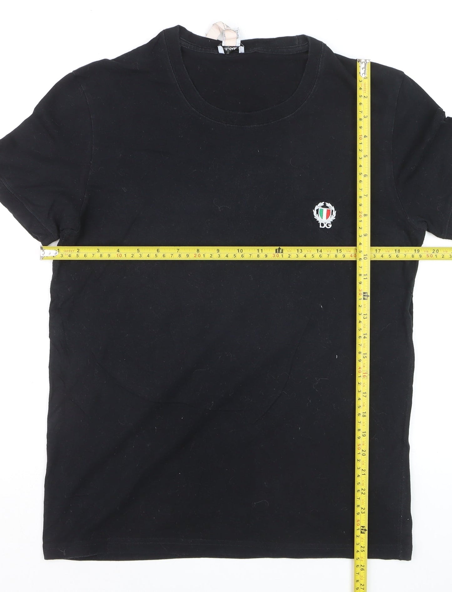 Dolce & Gabbana Men's Black Crew Neck Short Sleeve T-Shirt Size M