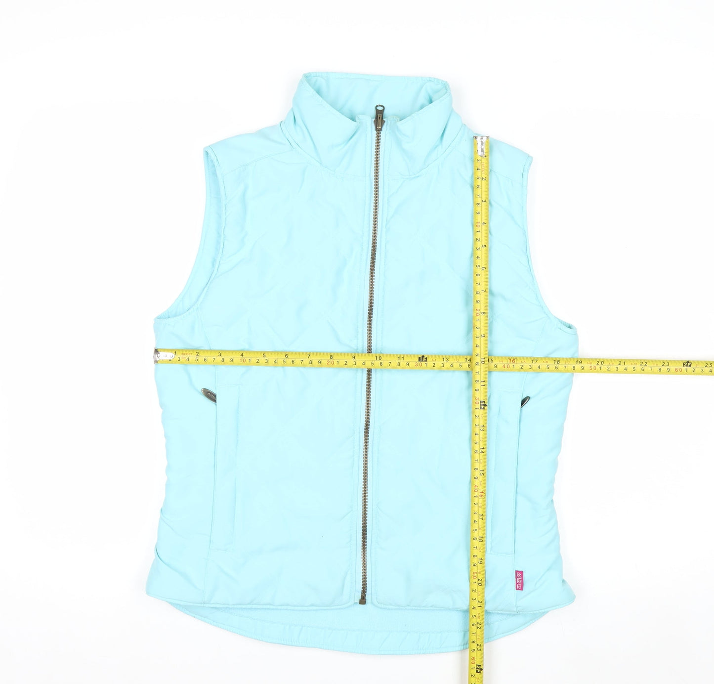 Musto Women Blue Polyester Quilted Bodywarmer Waistcoat Size 10