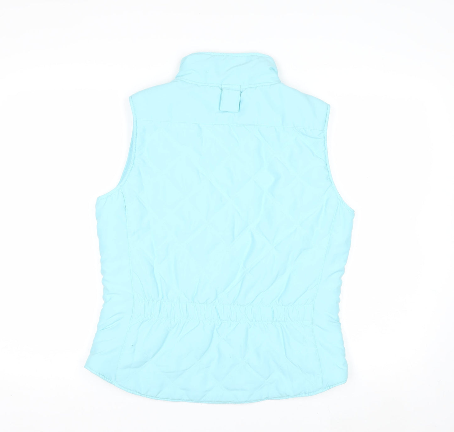 Musto Women Blue Polyester Quilted Bodywarmer Waistcoat Size 10