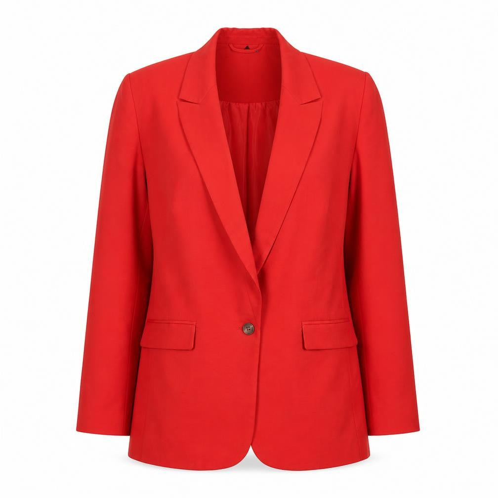 Next Women Red Single-Breasted Blazer UK 8 Tailored Jacket